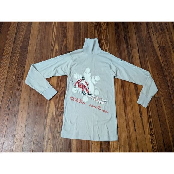 Knit Classic Dr. Pepper 1986 Ski Team Long Sleeve Turtleneck Mens White Medium - Picture 1 of 5